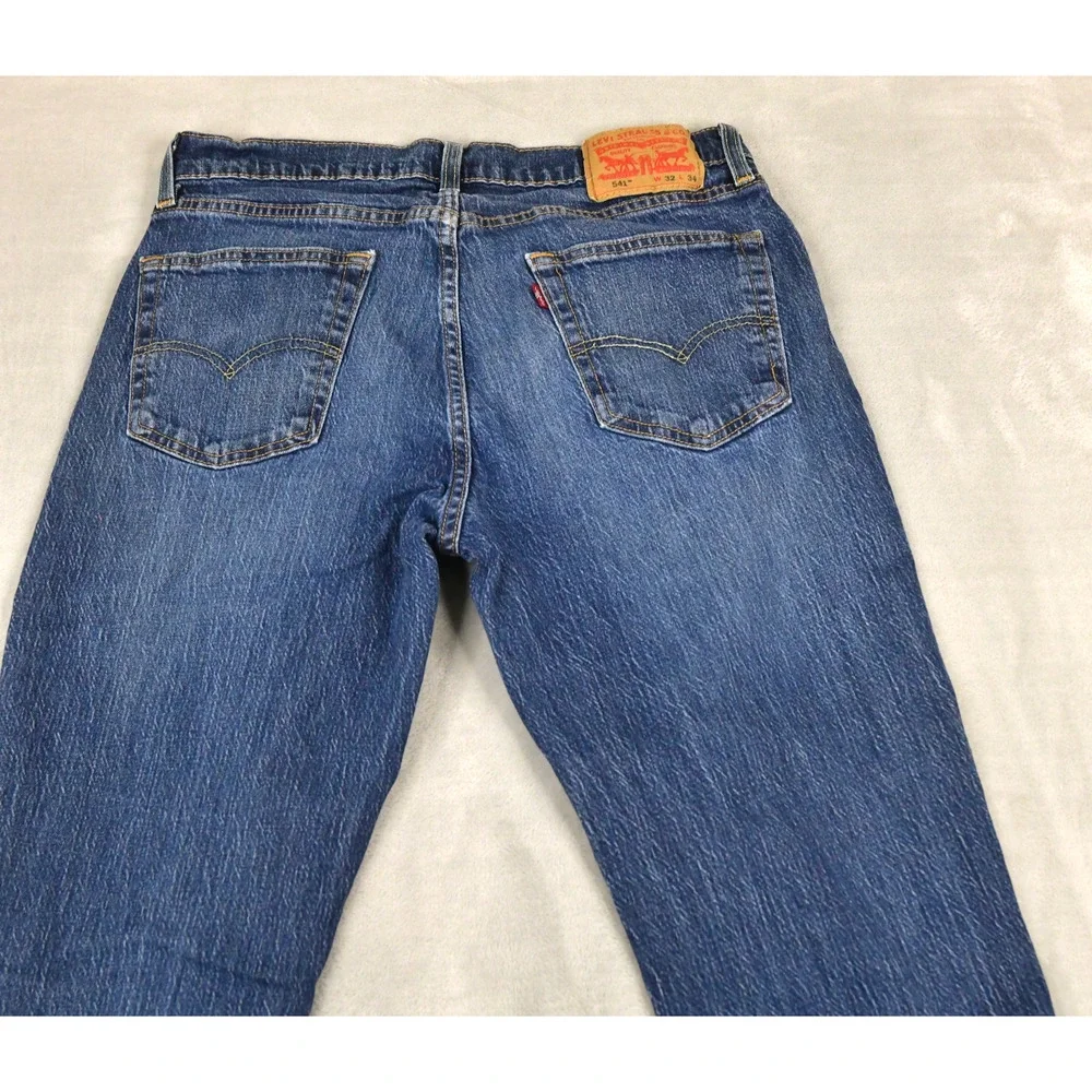 Levis Jeans 541 Mens 32x34 (30x31 Meas) Blue Denim